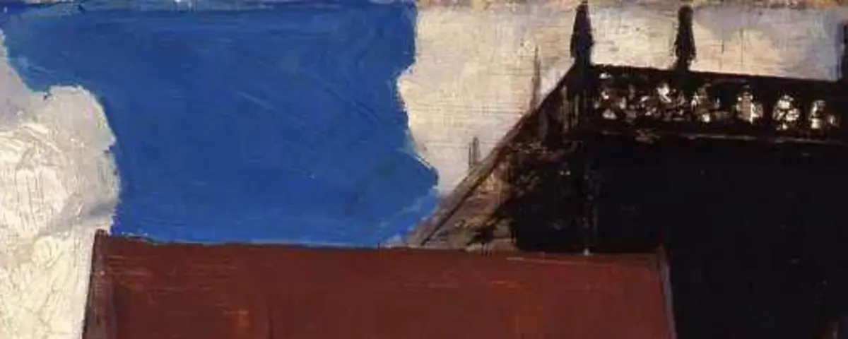 Oskar Zwintscher, Rote Dächer – Meißen