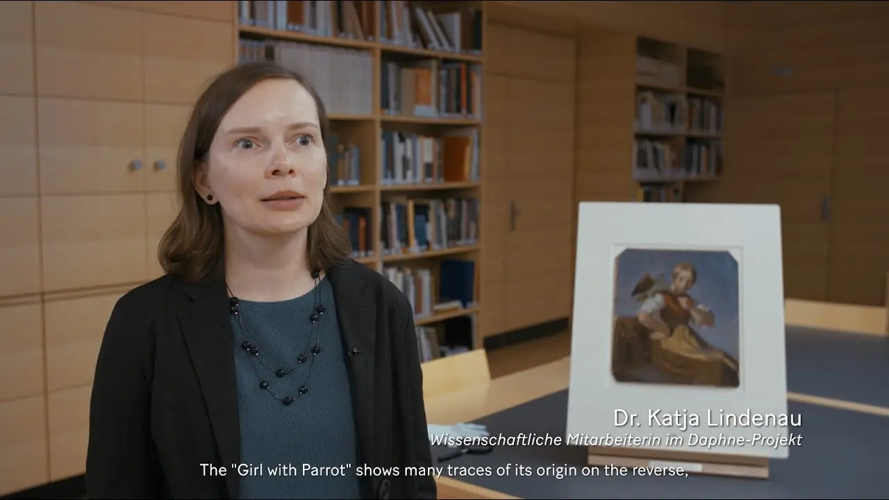 Was uns Kunstwerke über ihre Herkunft verraten — Mädchen mit Papagei von Jakob Gensler