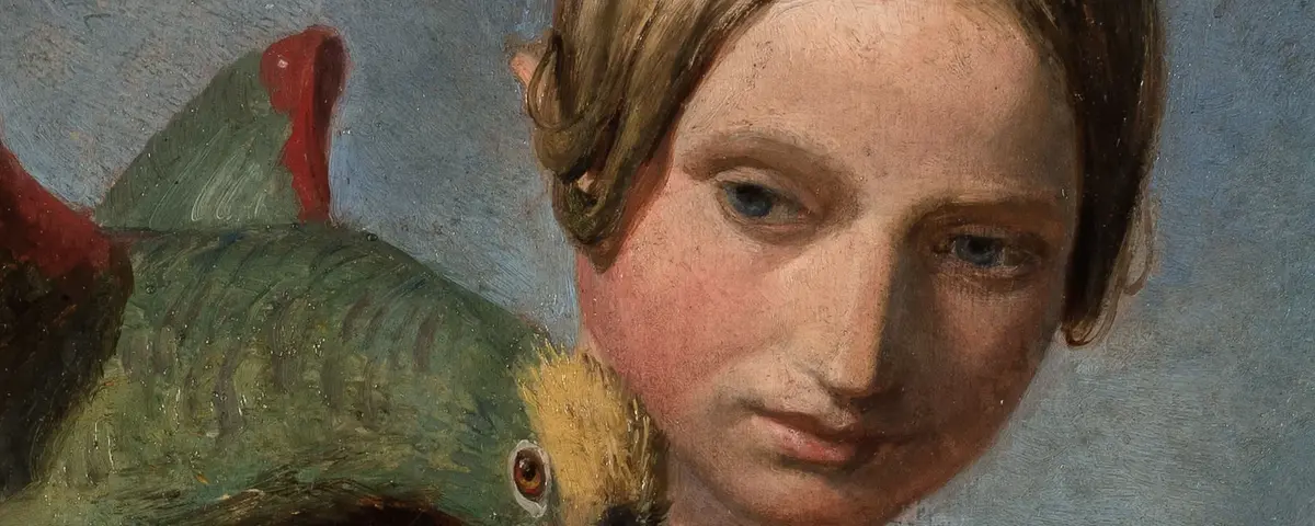 Jakob Gensler, Mädchen mit Papagei