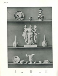 Tafel 24: Foto verschiedener Meissener Porzellane
